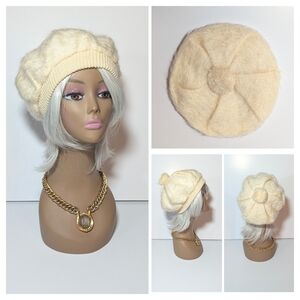 Vintage Mohair & Wool Beret hat